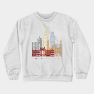 Montevideo skyline poster Crewneck Sweatshirt